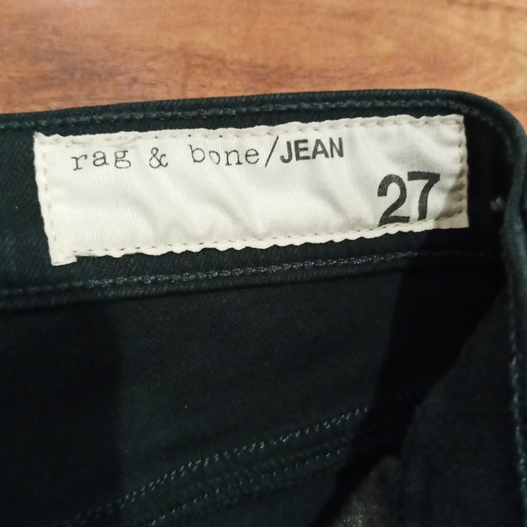 rag & bone / jean Forest Green Skinny Jeans, 27 - Picture 3 of 10